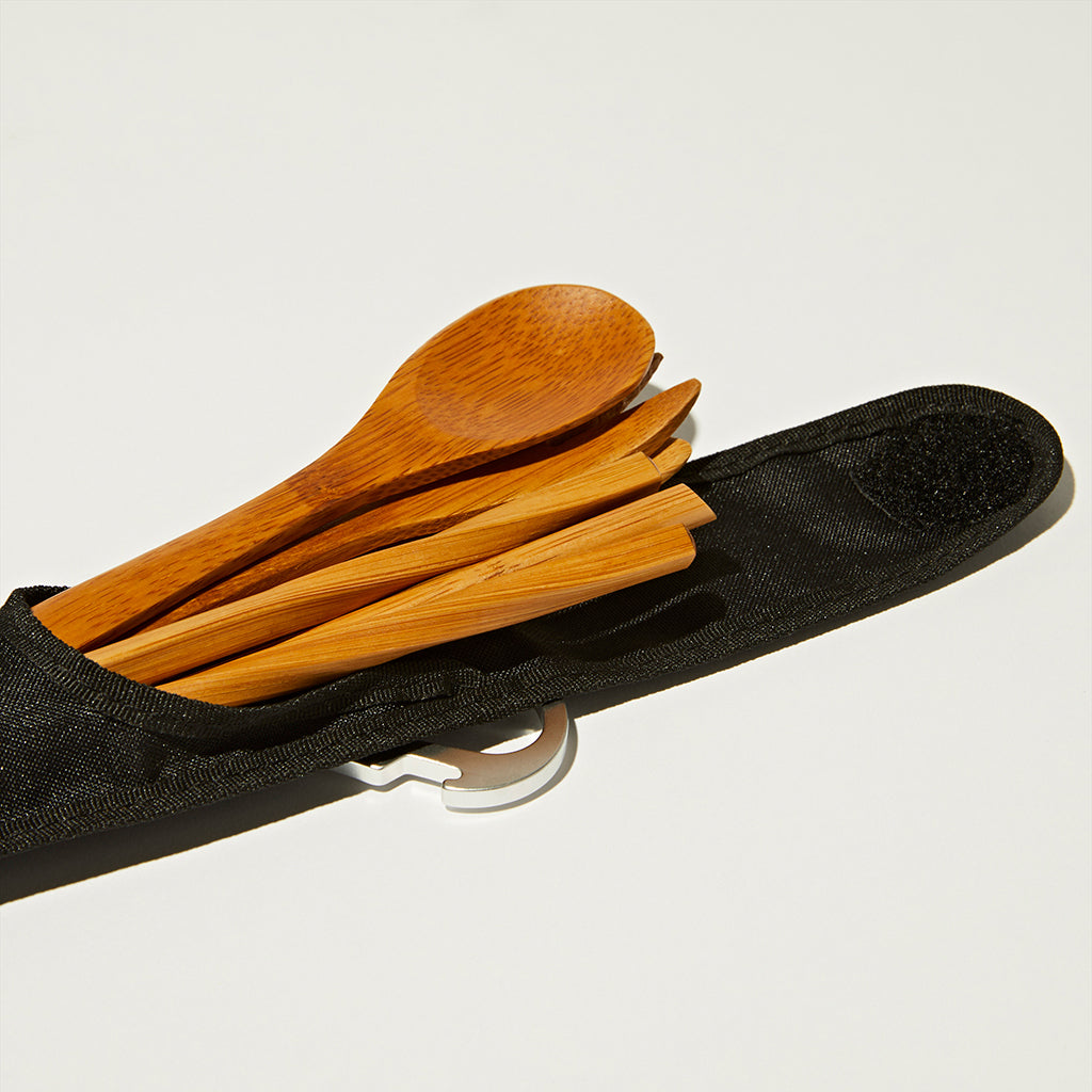 Premium Reusable Bamboo Cutlery Set