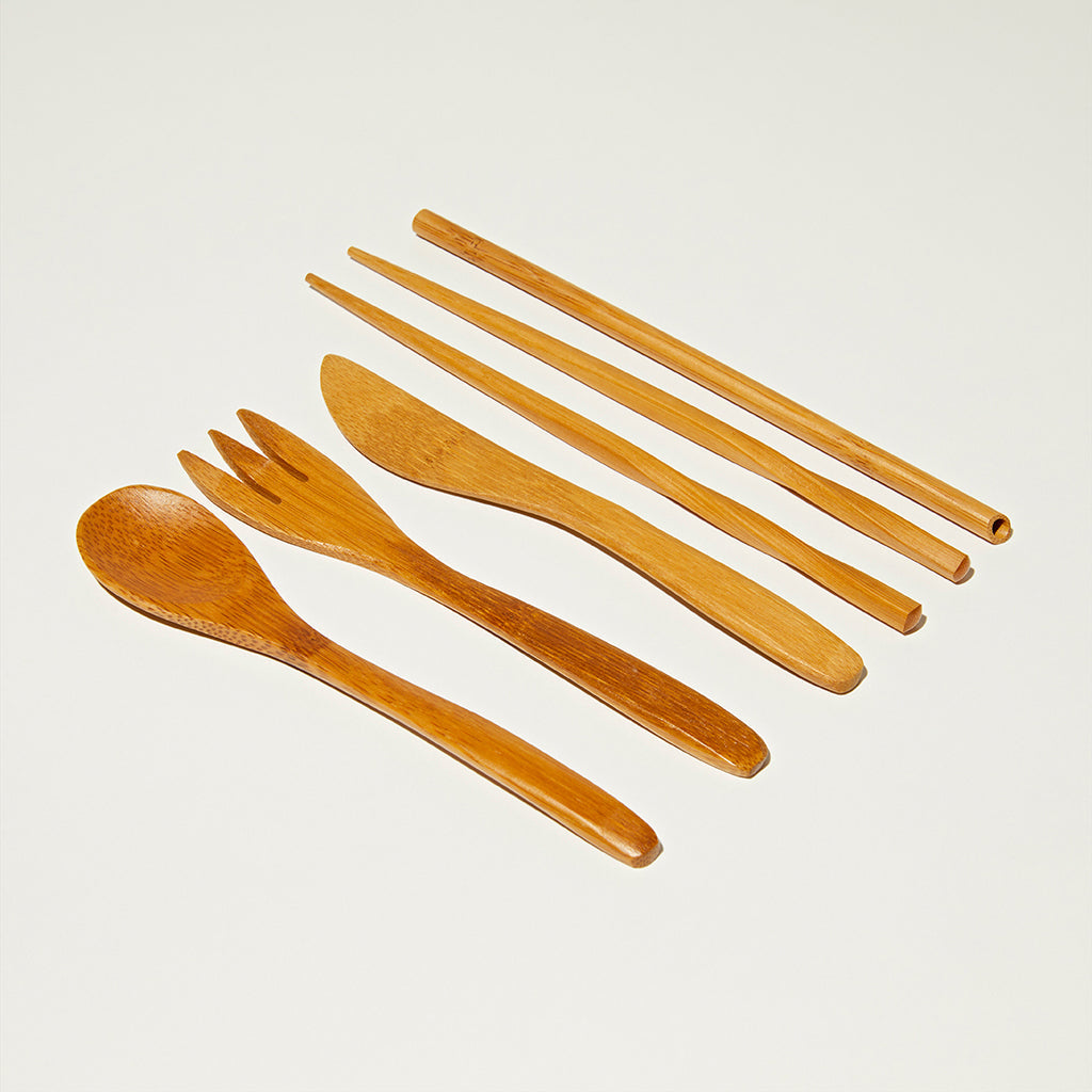 Premium Reusable Bamboo Cutlery Set