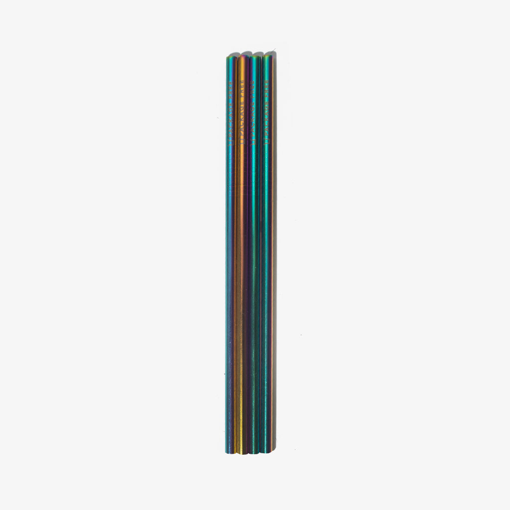 Stainless Steel Straight Straw 10.5 - 4 Pack