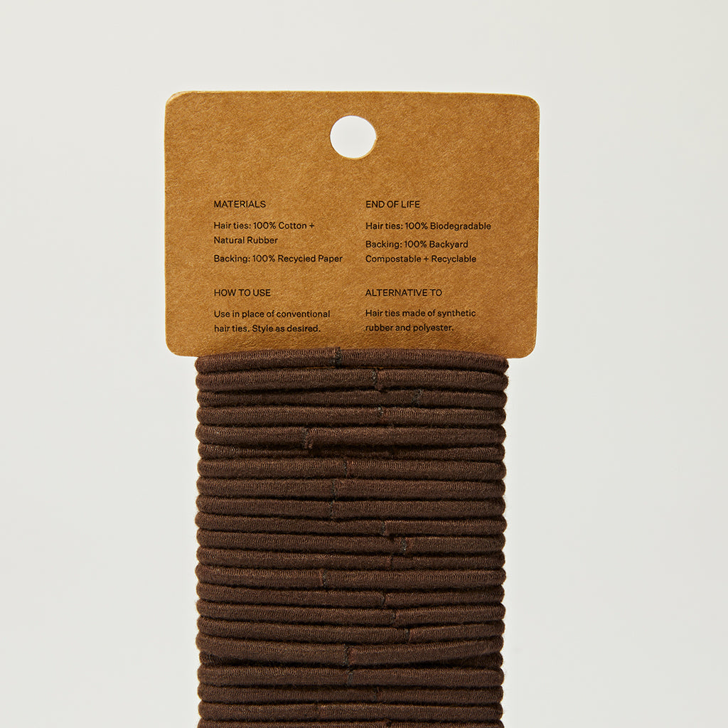Package Free Biodegradable Hair Ties Pack